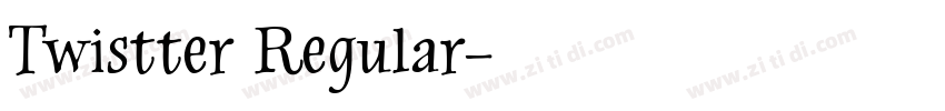 Twistter Regular字体转换